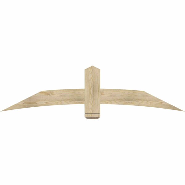 Ekena Millwork Bellingham Rough Sawn Timber Gable Bracket, Douglas Fir, 72"W x 18"H x 2"D x 6"F, 6/12 Pitch GBW072X18X0206BEL00RDF - main